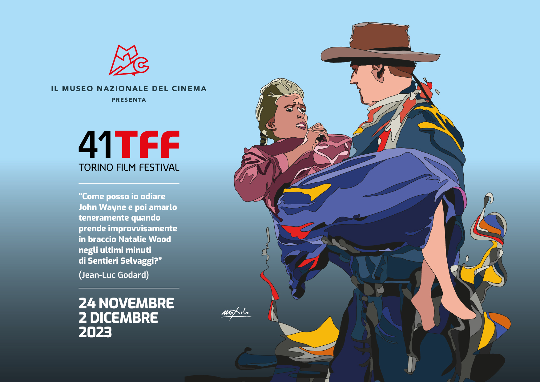 Ugo Nespolo firma l'immagine del Torino Film Festival 41 -  AGENDACINEMATORINO.IT