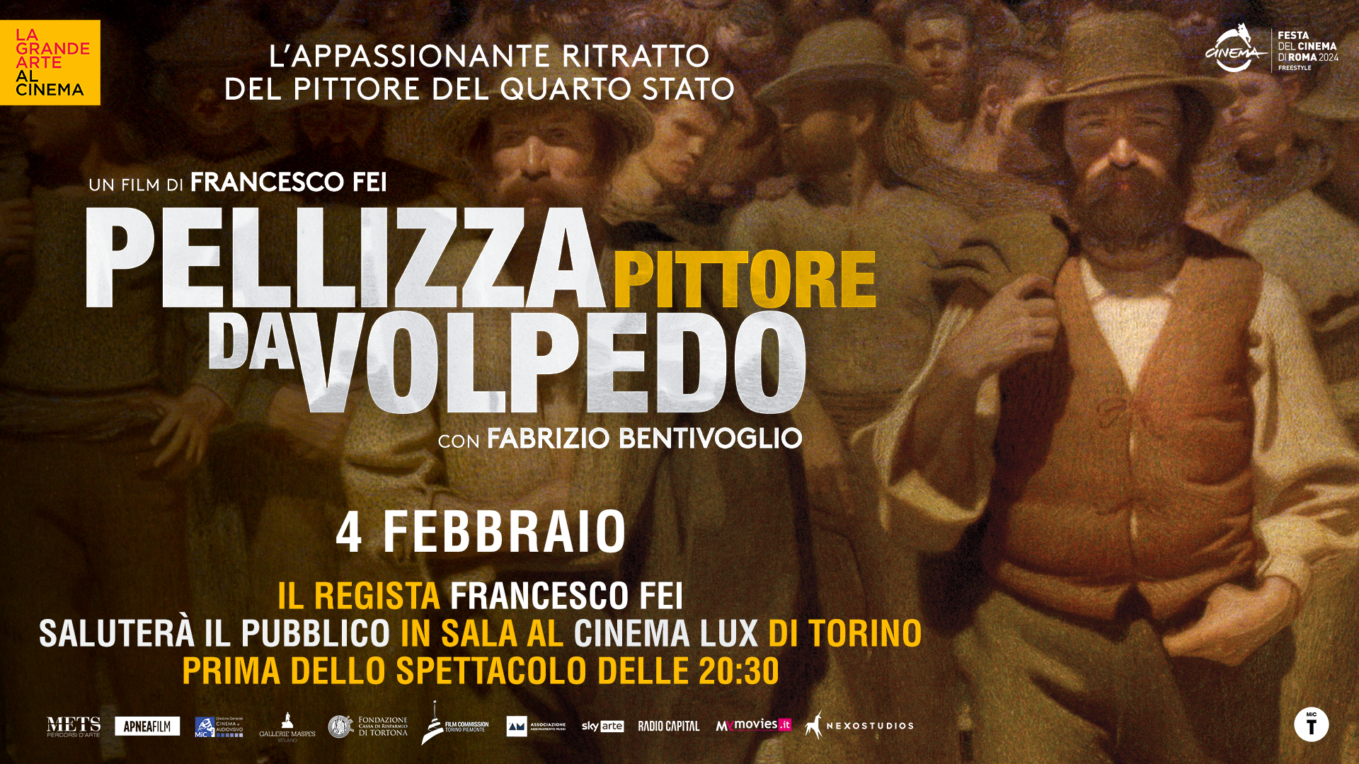 Francesco Fei presenta al cinema Lux “Pellizza Pittore da Volpedo”